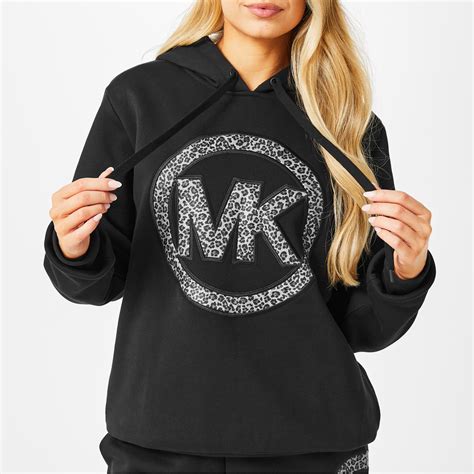 michael kors white tie hoodie women large